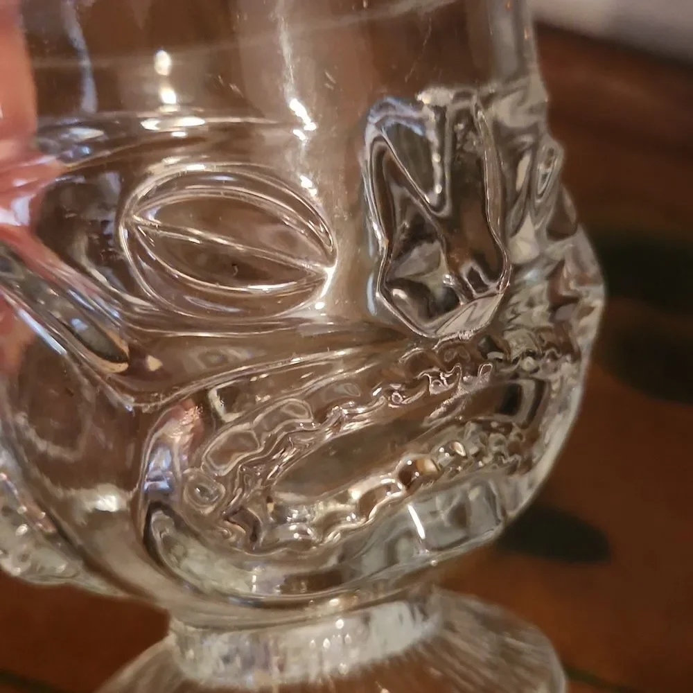 Tiki 2 Sided Happy Sad Face Glass 12 oz.
